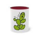 Taza bicolor - Granate - Camiseta «Ets un picat» – Figuera de moro Taza bicolor - Granate - Camiseta «Ets un picat» – Figuera de moro