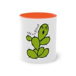 Taza bicolor - Naranja - Camiseta «Ets un picat» – Figuera de moro Taza bicolor - Naranja - Camiseta «Ets un picat» – Figuera de moro