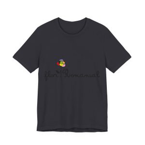 Camiseta jersey manga corta - Gris oscuro - Camiseta Flor Romaniál