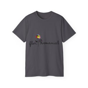 Camiseta ultra algodon - Gris marengo - Camiseta Flor Romaniál