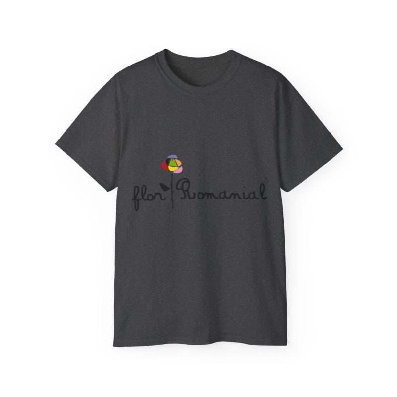 Camiseta ultra algodon - Gris oscuro jaspeado - Camiseta Flor Romaniál