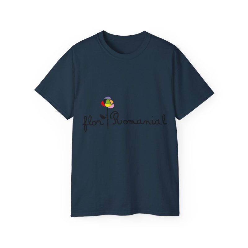 Camiseta ultra algodon - Azul crepusculo - Camiseta Flor Romaniál