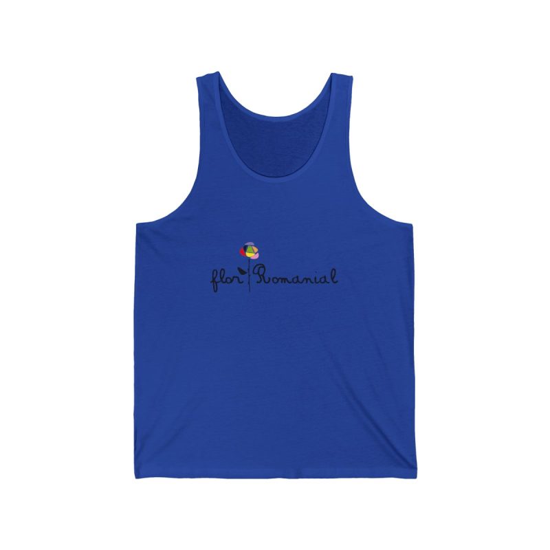 Camiseta de tirantes - Azul royal autentico - Camiseta Flor Romaniál