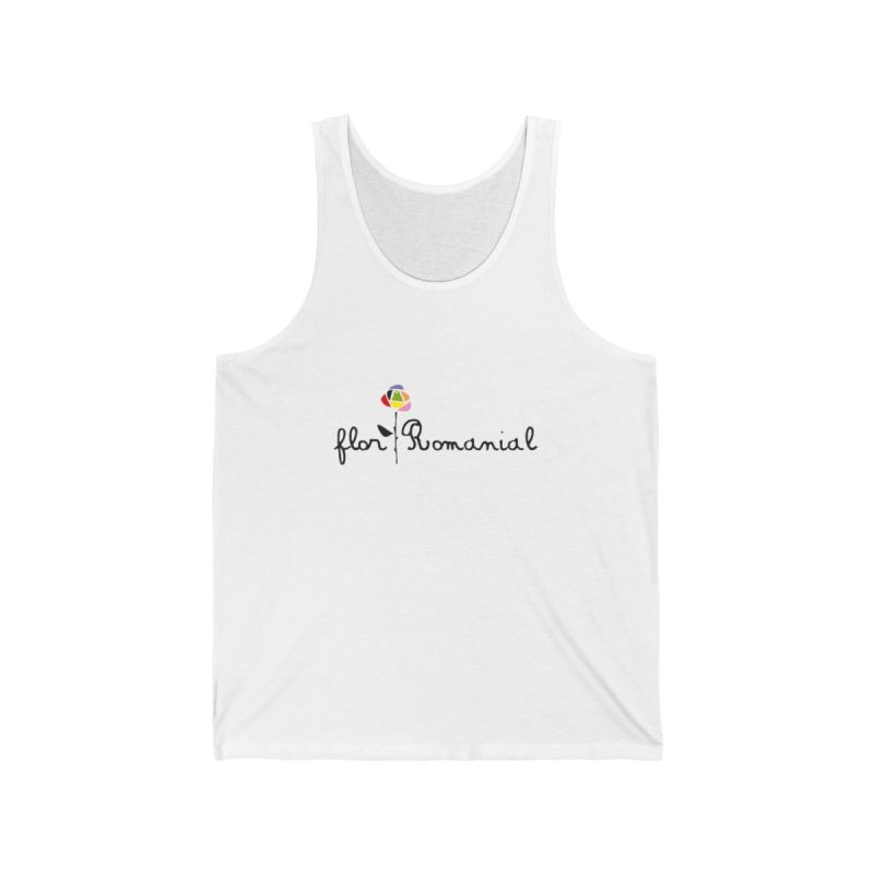 Camiseta de tirantes - Blanco - Camiseta Flor Romaniál