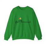 Sudadera cuello redondo - Verde irlandes - Camiseta Flor Romaniál Sudadera cuello redondo - Verde irlandes - Camiseta Flor Romaniál