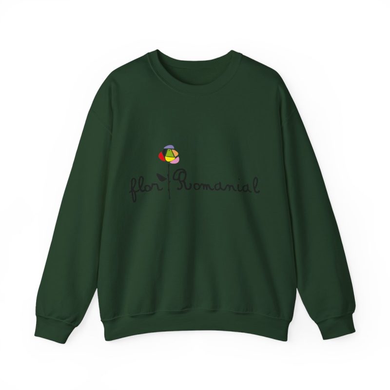 Sudadera cuello redondo - Verde bosque - Camiseta Flor Romaniál