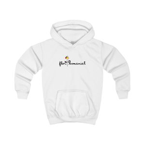 Sudadera con capucha infantil - Blanco artico - Camiseta Flor Romaniál