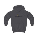 Sudadera con capucha infantil - Gris marengo - Camiseta Flor Romaniál Sudadera con capucha infantil - Gris marengo - Camiseta Flor Romaniál