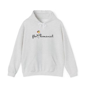Sudadera con capucha - Gris ceniza - Camiseta Flor Romaniál