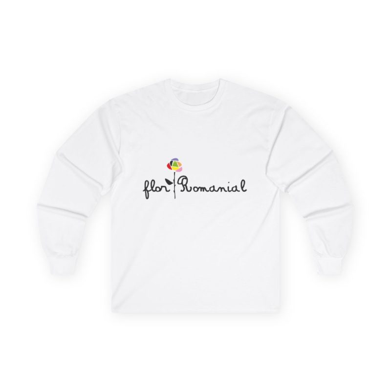 Camiseta manga larga - Blanco - Camiseta Flor Romaniál