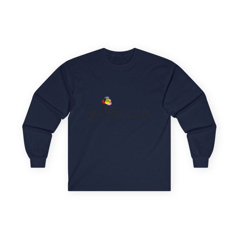 Camiseta manga larga - Azul marino - Camiseta Flor Romaniál
