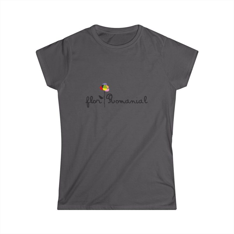 Camiseta mujer Softstyle - Gris marengo - Camiseta Flor Romaniál Camiseta mujer Softstyle - Gris marengo - Camiseta Flor Romaniál