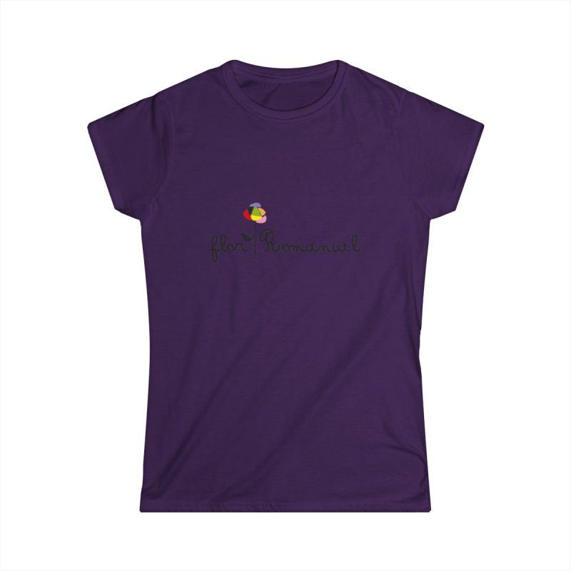 Camiseta mujer Softstyle - Morado - Camiseta Flor Romaniál