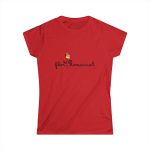 Camiseta mujer Softstyle - Rojo - Camiseta Flor Romaniál Camiseta mujer Softstyle - Rojo - Camiseta Flor Romaniál