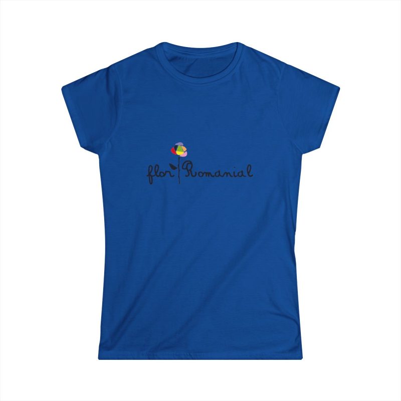 Camiseta mujer Softstyle - Azul royal - Camiseta Flor Romaniál
