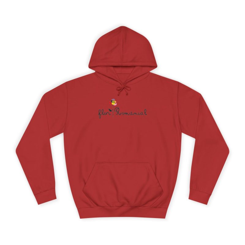 Sudadera universitaria - Rojo fuego - Camiseta Flor Romaniál
