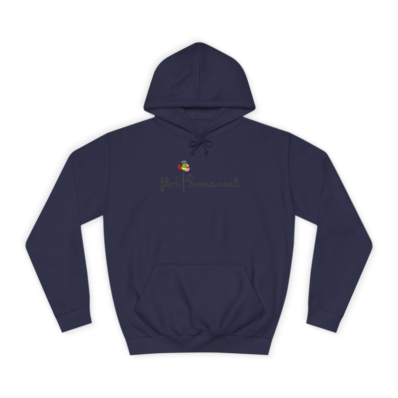Sudadera universitaria - Azul marino Oxford - Camiseta Flor Romaniál
