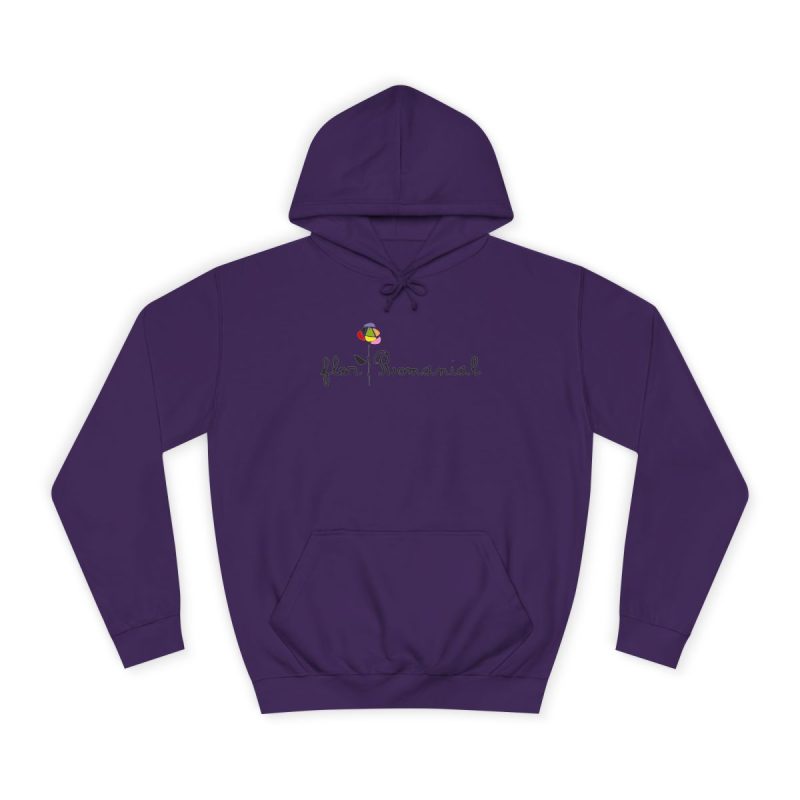 Sudadera universitaria - Morado - Camiseta Flor Romaniál