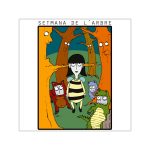 Pegatinas de vinilo cuadradas - Setmana de l’Arbre