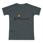 Camiseta mujer punto liso - Gris oscuro - Camiseta Flor Romaniál Camiseta mujer punto liso - Gris oscuro - Camiseta Flor Romaniál