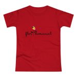 Camiseta mujer punto liso - Rojo - Camiseta Flor Romaniál Camiseta mujer punto liso - Rojo - Camiseta Flor Romaniál