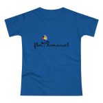 Camiseta mujer punto liso - Azul royal intenso - Camiseta Flor Romaniál Camiseta mujer punto liso - Azul royal intenso - Camiseta Flor Romaniál