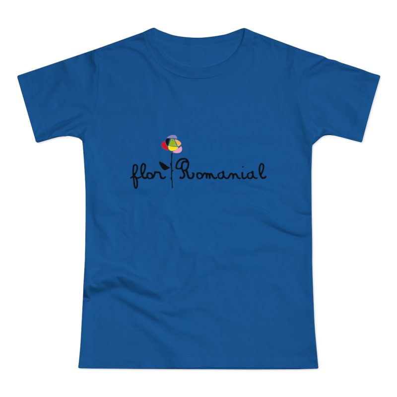 Camiseta mujer punto liso - Azul royal intenso - Camiseta Flor Romaniál
