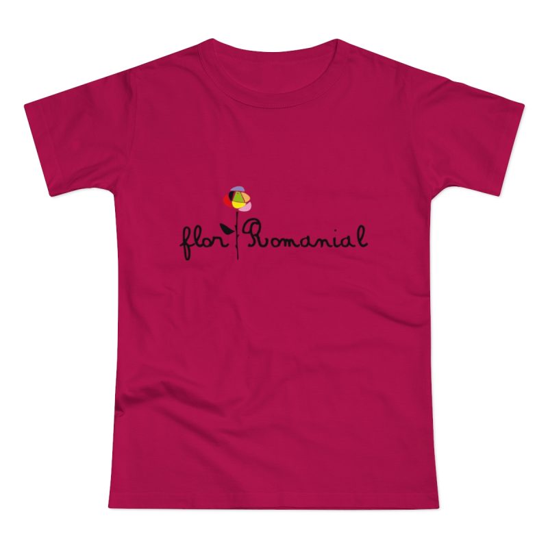 Camiseta mujer punto liso - Sorbete - Camiseta Flor Romaniál