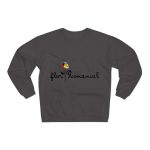 Sudadera cuello redondo premium - Antracita - Camiseta Flor Romaniál