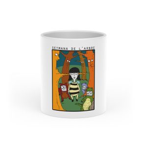 Taza con asa de corazon - Blanco - Setmana de l’Arbre