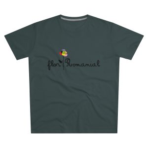 Camiseta hombre corte moderno - Gris marengo - Camiseta Flor Romaniál