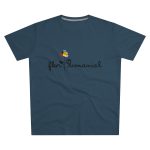 Camiseta hombre corte moderno - Azul vaquero - Camiseta Flor Romaniál