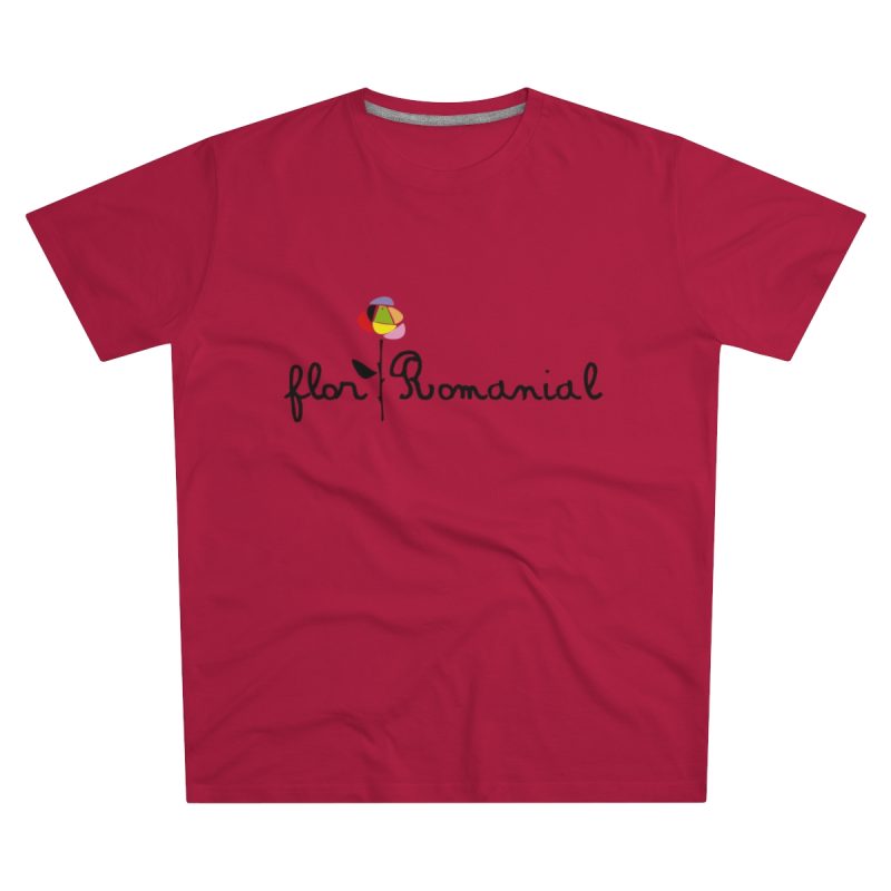 Camiseta hombre corte moderno - Rojo - Camiseta Flor Romaniál