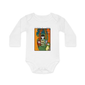 Body bebe manga larga organico - Blanco - Setmana de l’Arbre