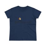 Camiseta mujer algodon medio - Azul marino - Camiseta Flor Romaniál Camiseta mujer algodon medio - Azul marino - Camiseta Flor Romaniál