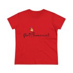 Camiseta mujer algodon medio - Rojo - Camiseta Flor Romaniál Camiseta mujer algodon medio - Rojo - Camiseta Flor Romaniál