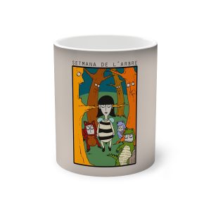 Taza magica que cambia de color - Negro - Setmana de l’Arbre
