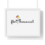 Poster enmarcado horizontal - Blanco - Camiseta Flor Romaniál Poster enmarcado horizontal - Blanco - Camiseta Flor Romaniál