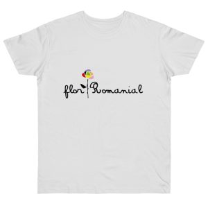 Camiseta punto liso - Blanco - Camiseta Flor Romaniál