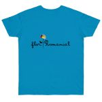 Camiseta punto liso - Azul atolon - Camiseta Flor Romaniál Camiseta punto liso - Azul atolon - Camiseta Flor Romaniál