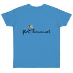 Camiseta punto liso - Azul celeste - Camiseta Flor Romaniál Camiseta punto liso - Azul celeste - Camiseta Flor Romaniál