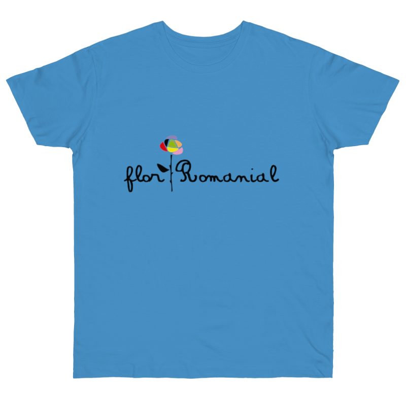 Camiseta punto liso - Azul celeste - Camiseta Flor Romaniál
