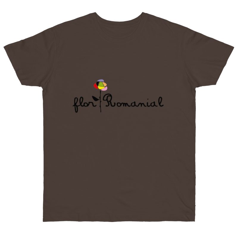 Camiseta punto liso - Marron oso - Camiseta Flor Romaniál