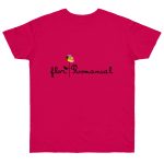 Camiseta punto liso - Fucsia - Camiseta Flor Romaniál Camiseta punto liso - Fucsia - Camiseta Flor Romaniál