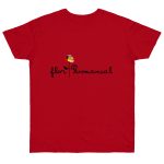 Camiseta punto liso - Rojo - Camiseta Flor Romaniál Camiseta punto liso - Rojo - Camiseta Flor Romaniál