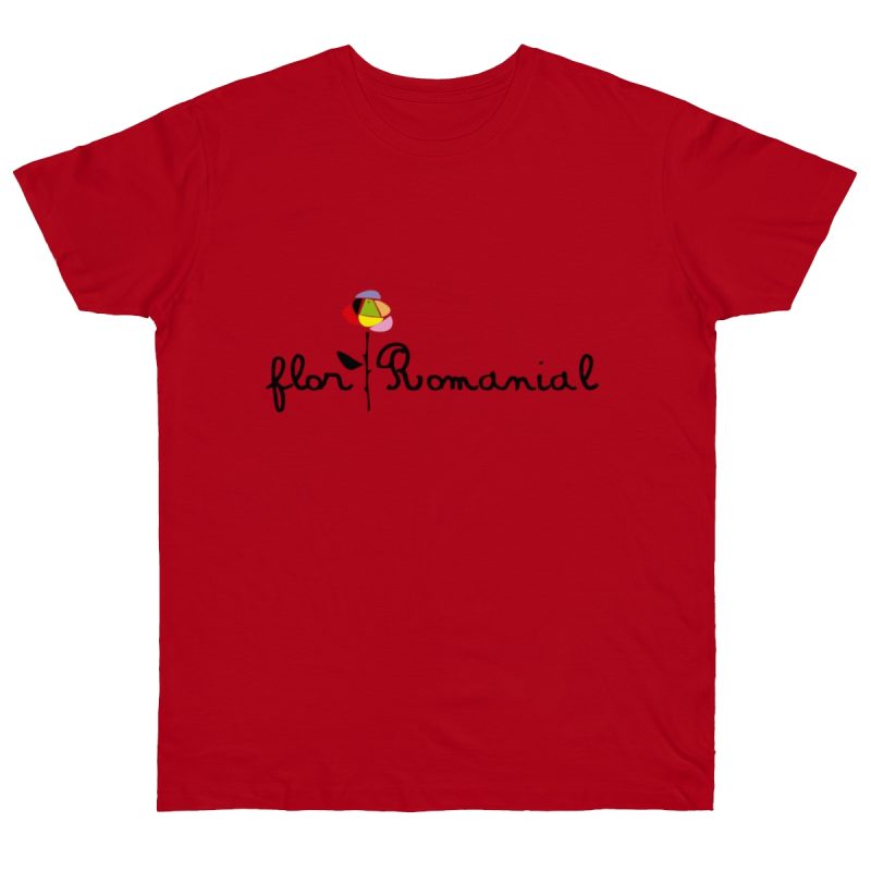 Camiseta punto liso - Rojo - Camiseta Flor Romaniál