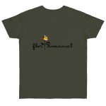 Camiseta punto liso - Caqui urbano - Camiseta Flor Romaniál Camiseta punto liso - Caqui urbano - Camiseta Flor Romaniál