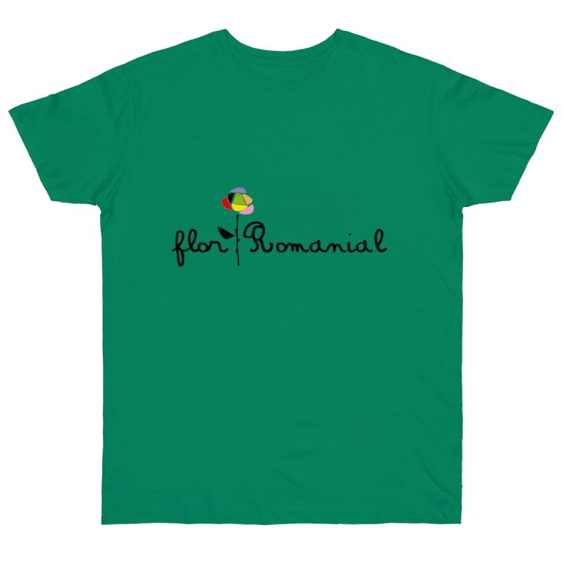 Camiseta punto liso - Verde Kelly - Camiseta Flor Romaniál