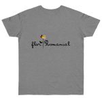 Camiseta punto liso - Gris deportivo jaspeado - Camiseta Flor Romaniál Camiseta punto liso - Gris deportivo jaspeado - Camiseta Flor Romaniál