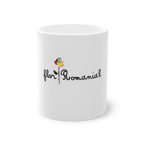 Taza estandar 325 ml - Blanco - Camiseta Flor Romaniál